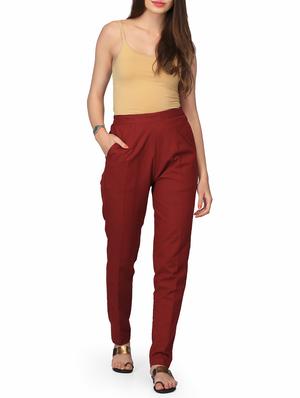 solid straight tapered pant - 16049756 - Standard Image - 4