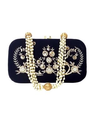 black velvet box clutch - 16049809 - Standard Image - 4