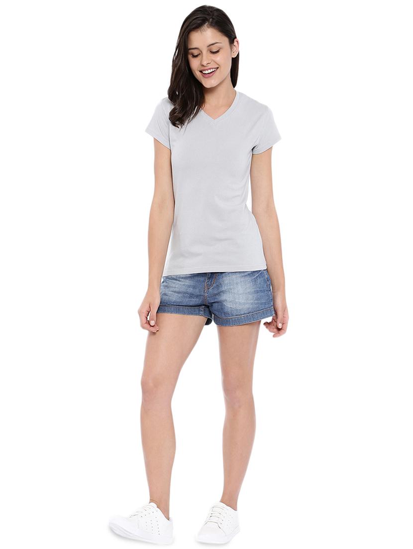 v-neck short sleeved tee - 16049929 - Zoom Image - 4