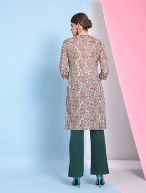 Paisley print straight kurta - 16050729 - Standard Image - 4
