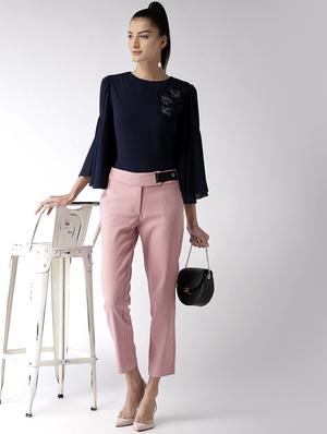 floral patch bell sleeved top - 16050776 - Standard Image - 4