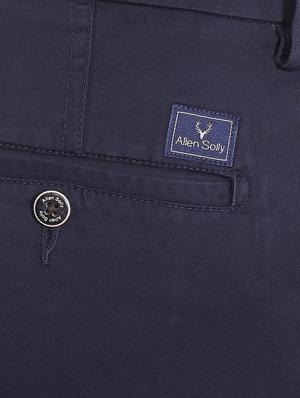 blue cotton chinos casual trousers - 16050995 - Standard Image - 4