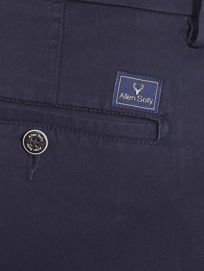 blue cotton chinos casual trousers - 16050995 - Zoom Image - 4