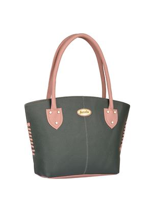 black leatherette (pu) handbag and wallet combo - 16052675 - Standard Image - 4