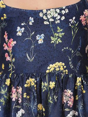floral laced gathered top - 16053916 - Standard Image - 4