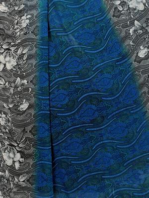floral bordered printed saree with blouse - 16054387 - Standard Image - 4