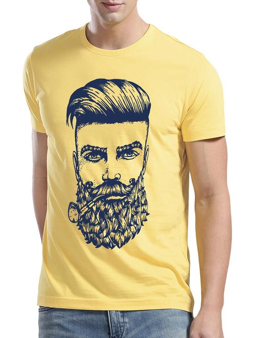 yellow printed tshirt - 16056660 - Very Small Image - 1
