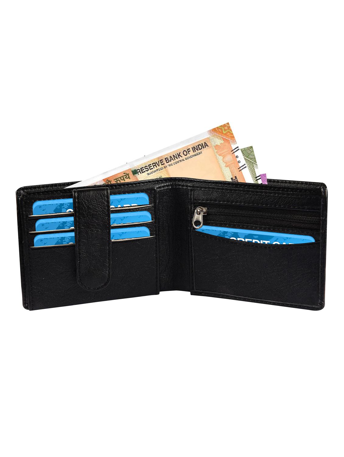 black leatherette wallet - 16058238 - Zoom Image - 4