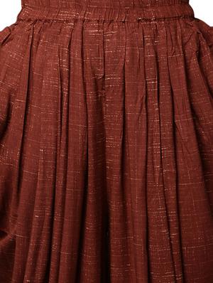 Angrakha high-low kurta with salwar set - 16059088 - Standard Image - 4