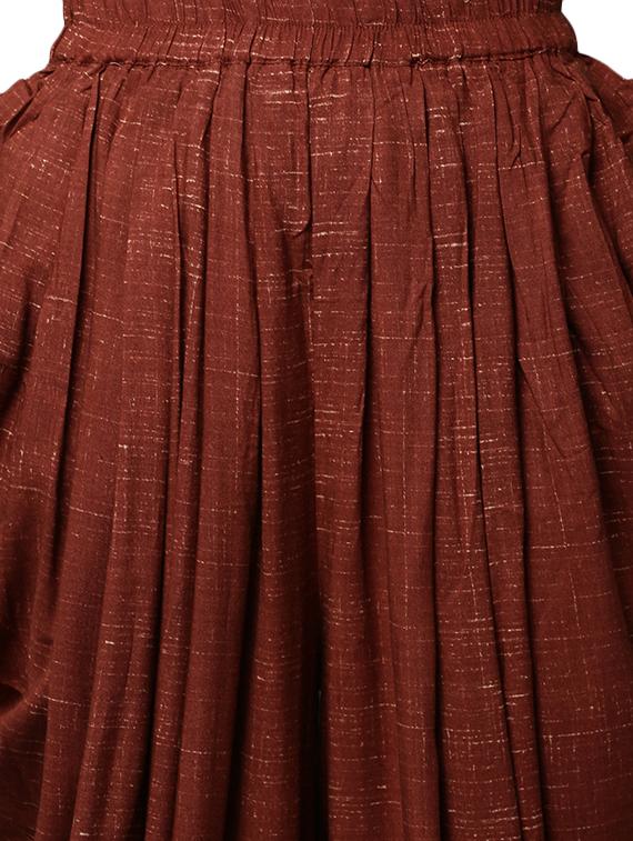 Angrakha high-low kurta with salwar set - 16059088 - Zoom Image - 4