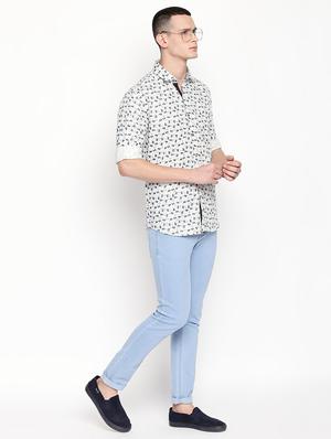 white printed casual shirt - 16059167 - Standard Image - 4