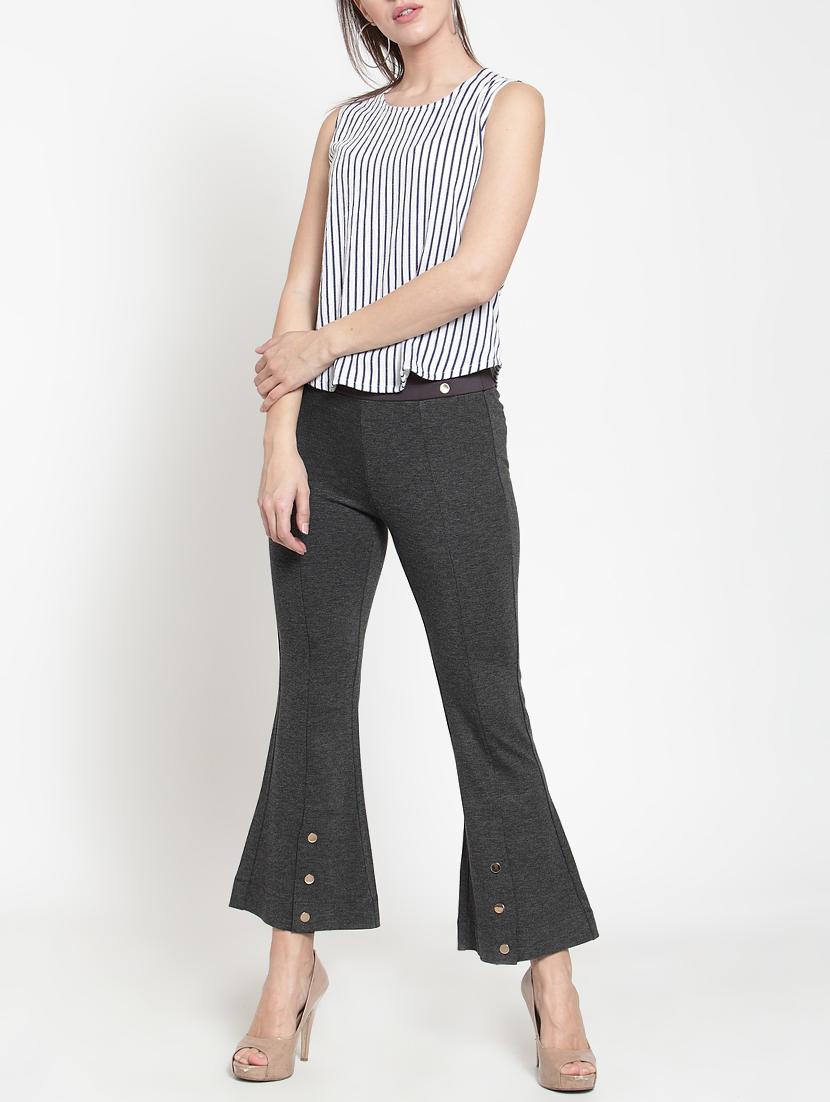 metallic buttoned bootcut trouser - 16064637 - Zoom Image - 4