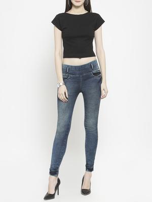 stone washed pocket detail jegging - 16064652 - Standard Image - 4