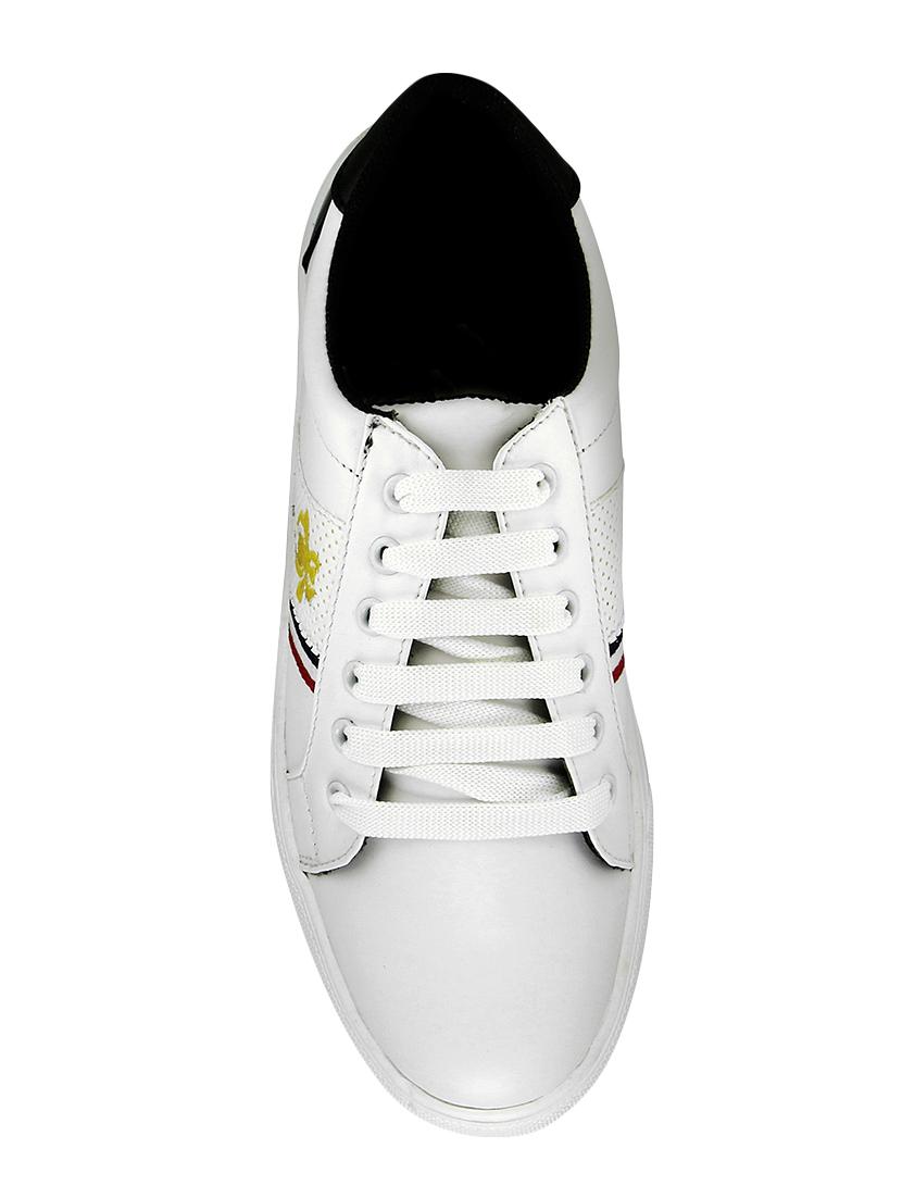black leatherette lace up sneakers - 16065514 - Zoom Image - 4
