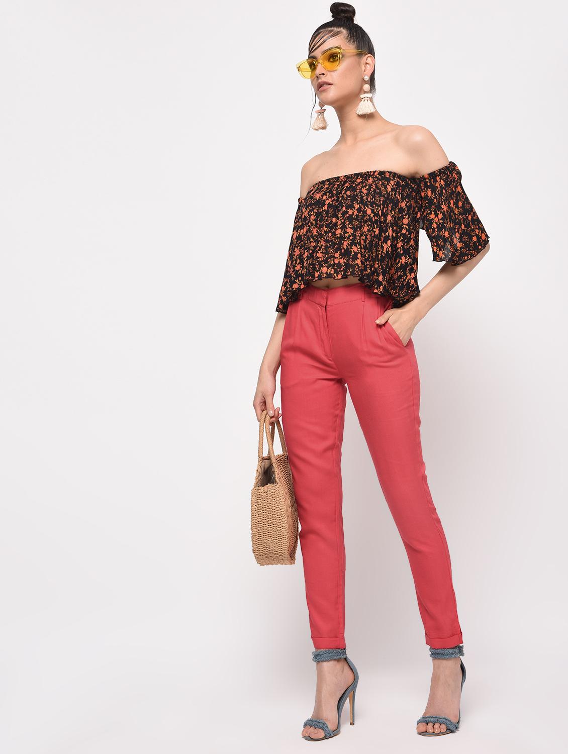 elastic waist pleated trouser - 16065922 - Zoom Image - 4