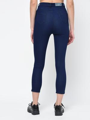 knee slit high rise jeans - 16065950 - Standard Image - 4