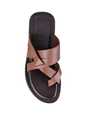 tan synthetic & mesh sandals - 16070517 - Standard Image - 4