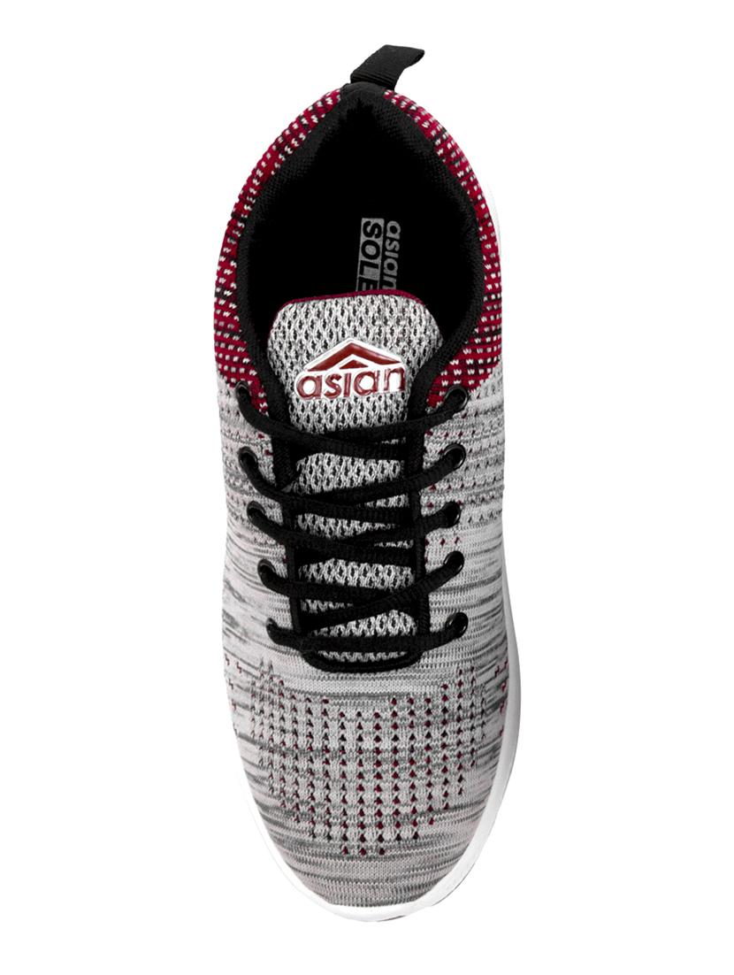 grey Fabric slip on sport shoes - 16071313 - Zoom Image - 4