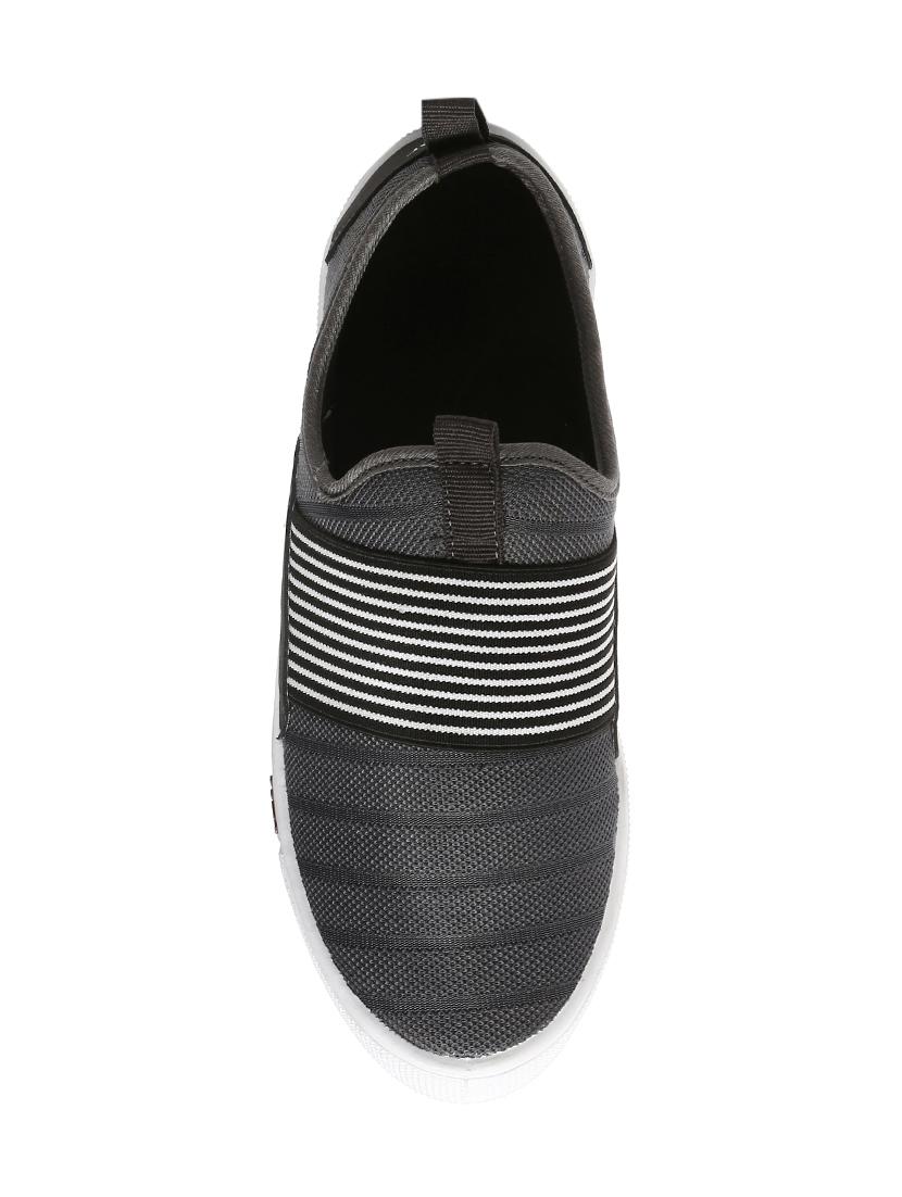 grey Fabric casual slip ons - 16077276 - Zoom Image - 4