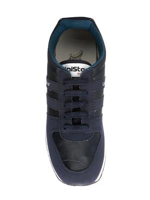 blue leatherette sport shoes - 16077294 - Standard Image - 4