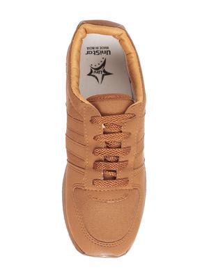 brown leatherette sport shoes - 16077297 - Standard Image - 4