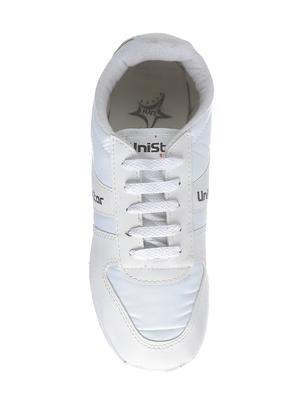 white leatherette sport shoes - 16077312 - Standard Image - 4