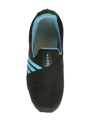 black mesh slip on sport shoes - 16077370 - Standard Image - 4