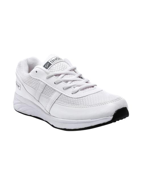 white synthetic sport shoes - 16077390 - Standard Image - 1