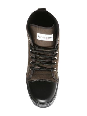 brown canvas high ankle boots - 16077533 - Standard Image - 4