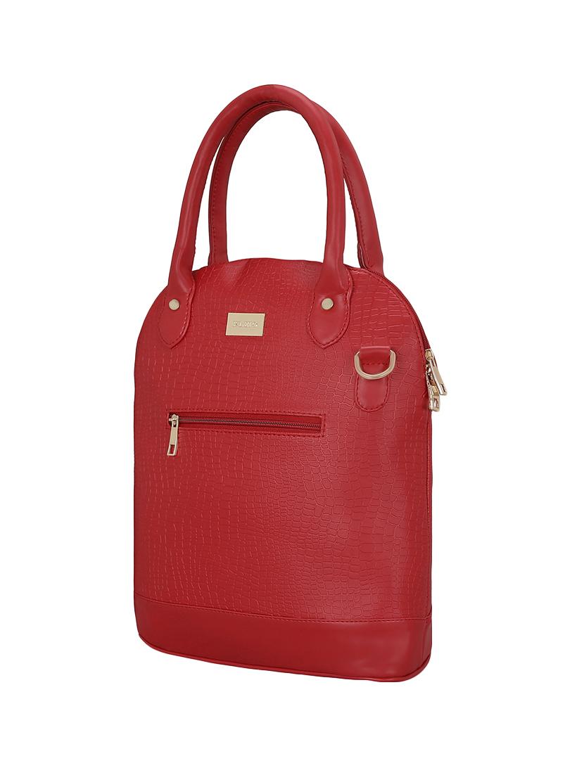 red leatherette (pu) regular handbag - 16077558 - Zoom Image - 4