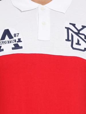 red color block t-shirt - 16078025 - Standard Image - 4