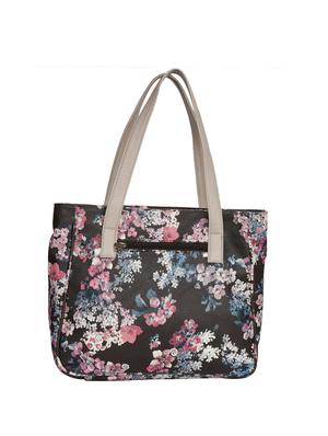 black leatherette (pu) regular handbag - 16078183 - Standard Image - 4