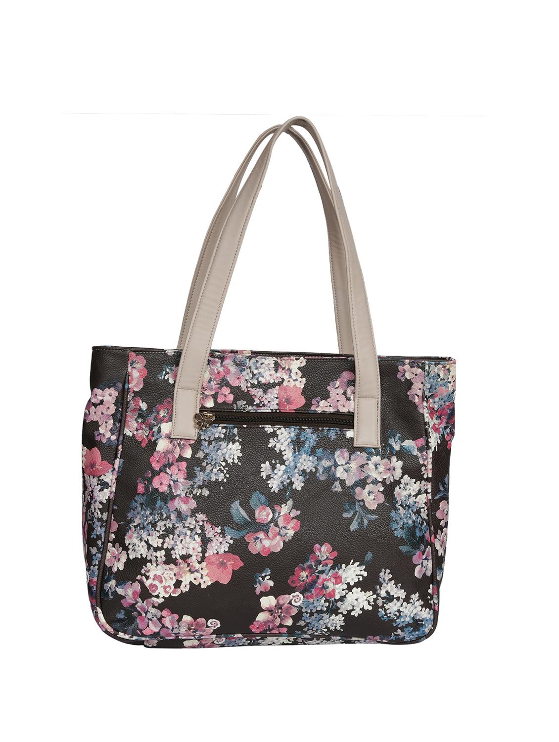 black leatherette (pu) regular handbag - 16078183 - Zoom Image - 4
