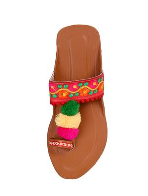 red one toe sandals - 16079622 - Standard Image - 4