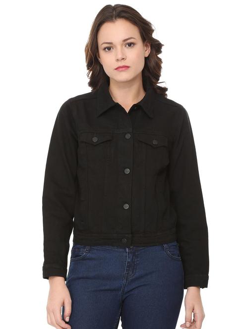 button up denim jacket - 16079931 - Standard Image - 1