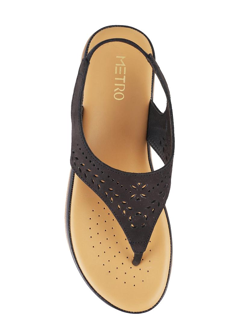 black back strap sandals - 16083686 - Zoom Image - 4