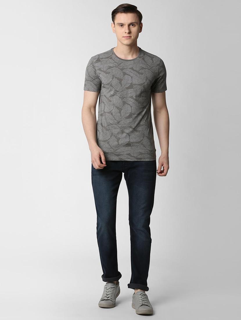 grey all over print t-shirt - 16086136 - Zoom Image - 4
