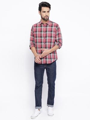 red checkered casual shirt - 16086979 - Standard Image - 4
