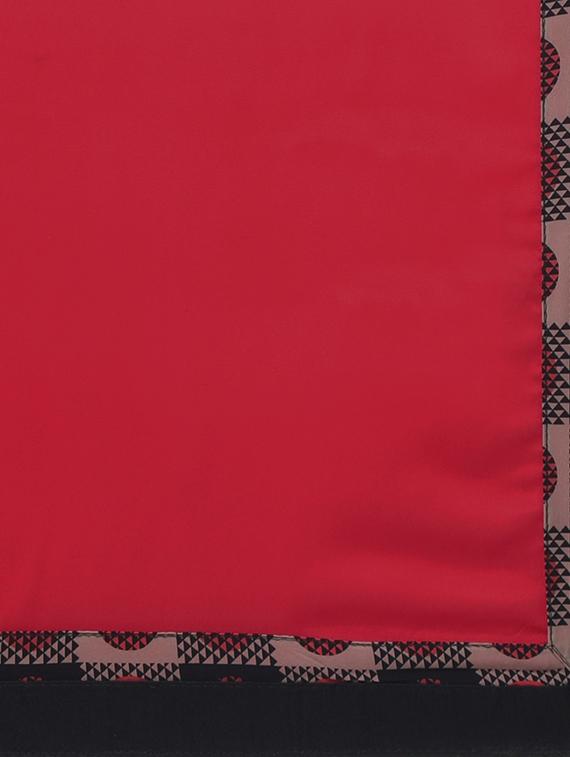 Solid plain saree with blouse - 16087149 - Zoom Image - 4