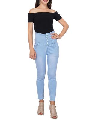 high rise skinny fit jeans - 16089828 - Standard Image - 4