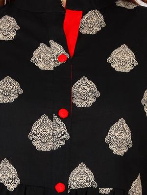Printed Flared kurta - 16091951 - Standard Image - 4