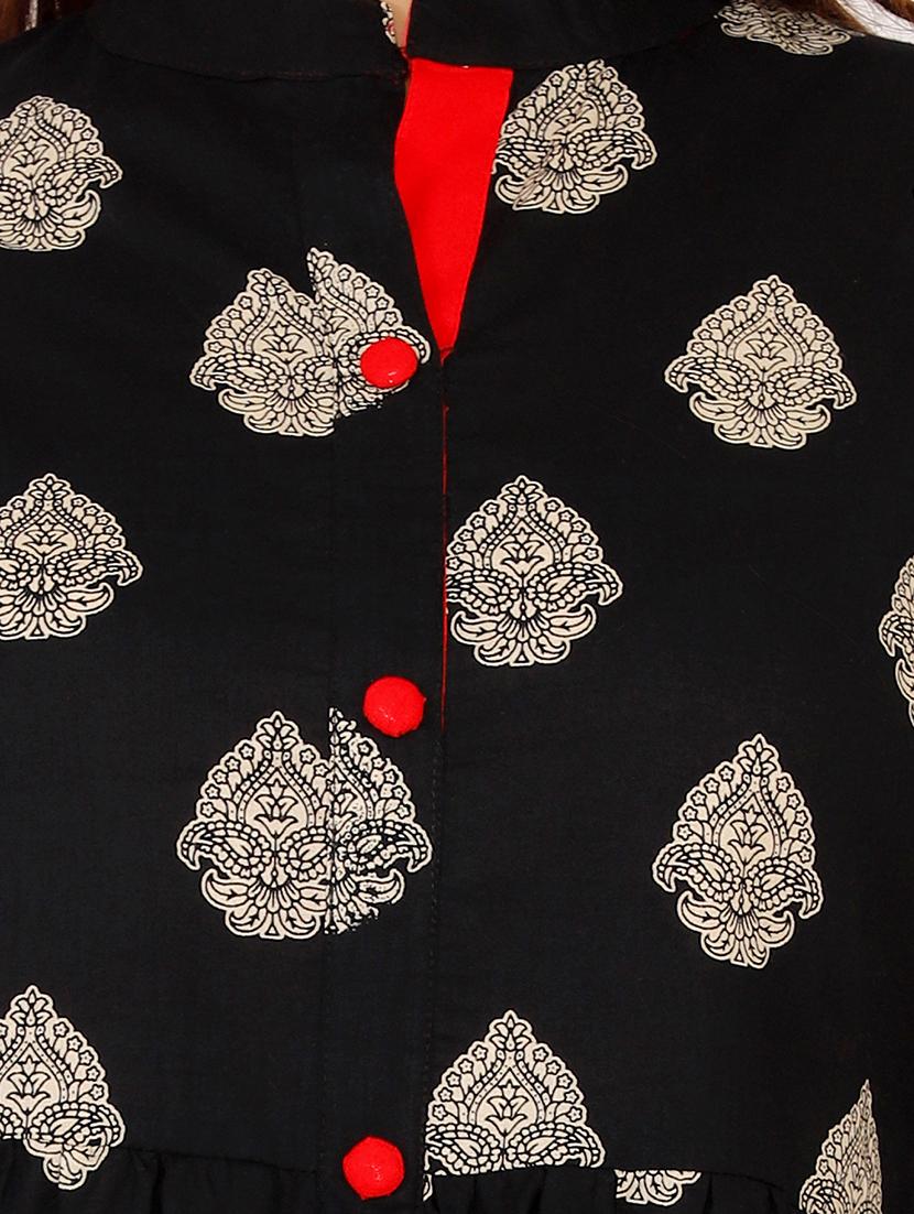 Printed Flared kurta - 16091951 - Zoom Image - 4