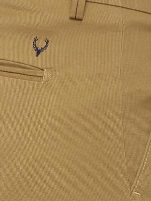 brown cotton chinos casual trousers - 16095213 - Standard Image - 4