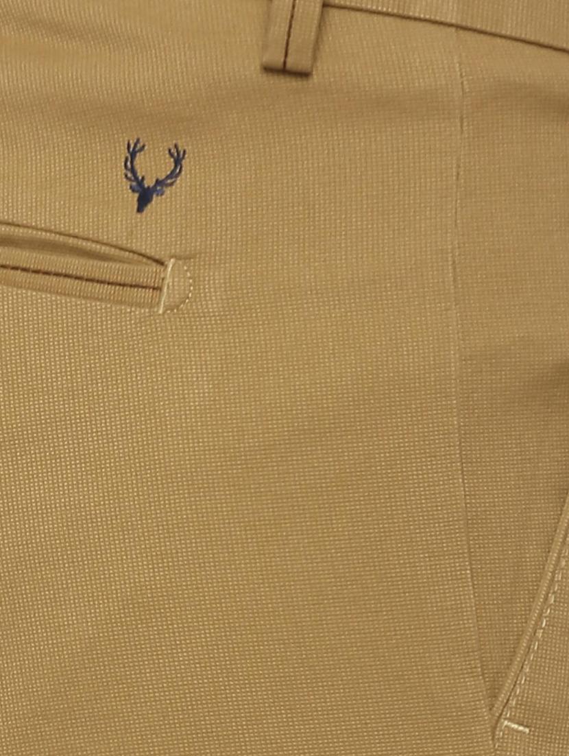 brown cotton chinos casual trousers - 16095213 - Zoom Image - 4