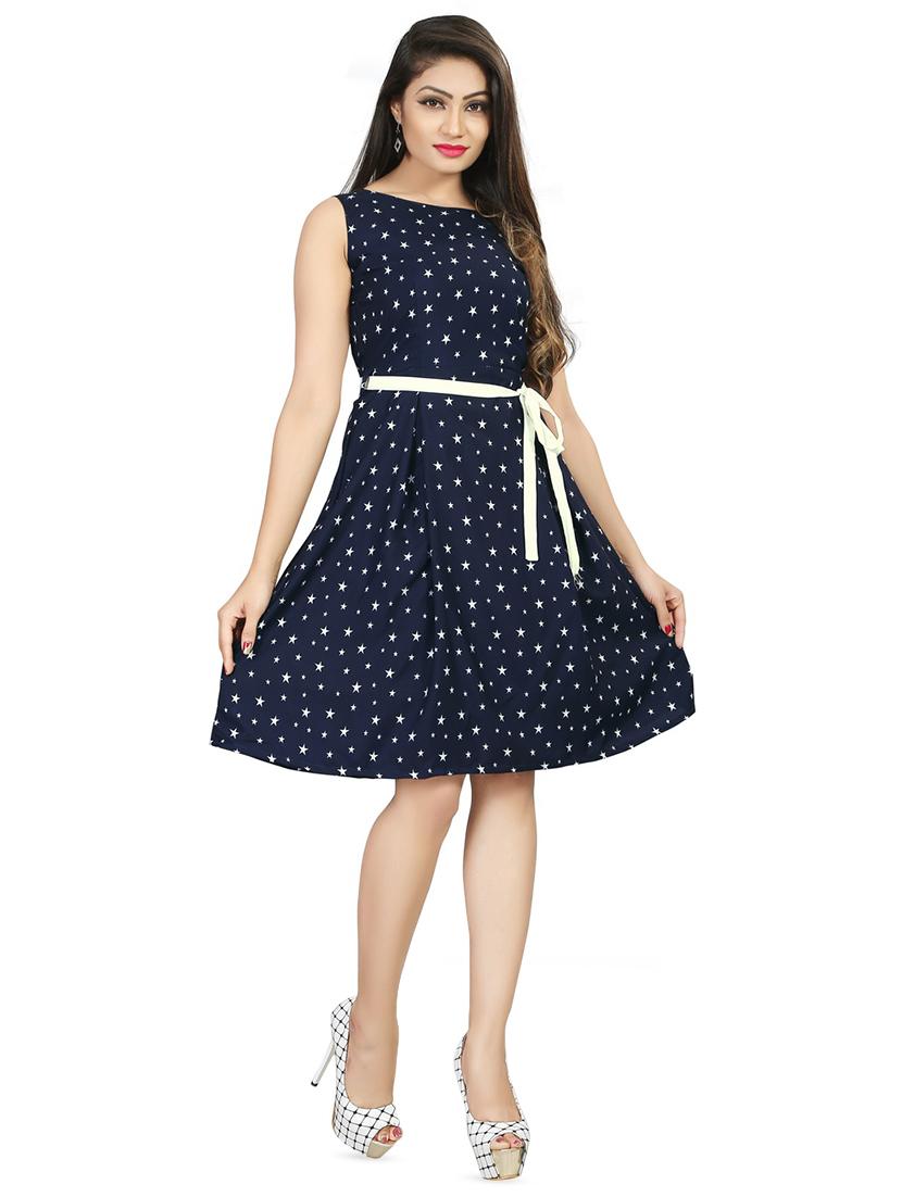 tie knot front a-line dress - 16095305 - Zoom Image - 4