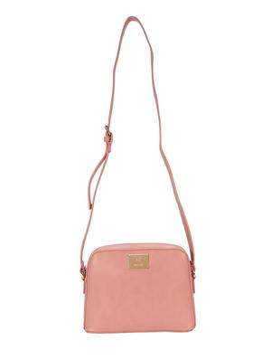pink leatherette (pu) regular sling bag - 16095708 - Standard Image - 4