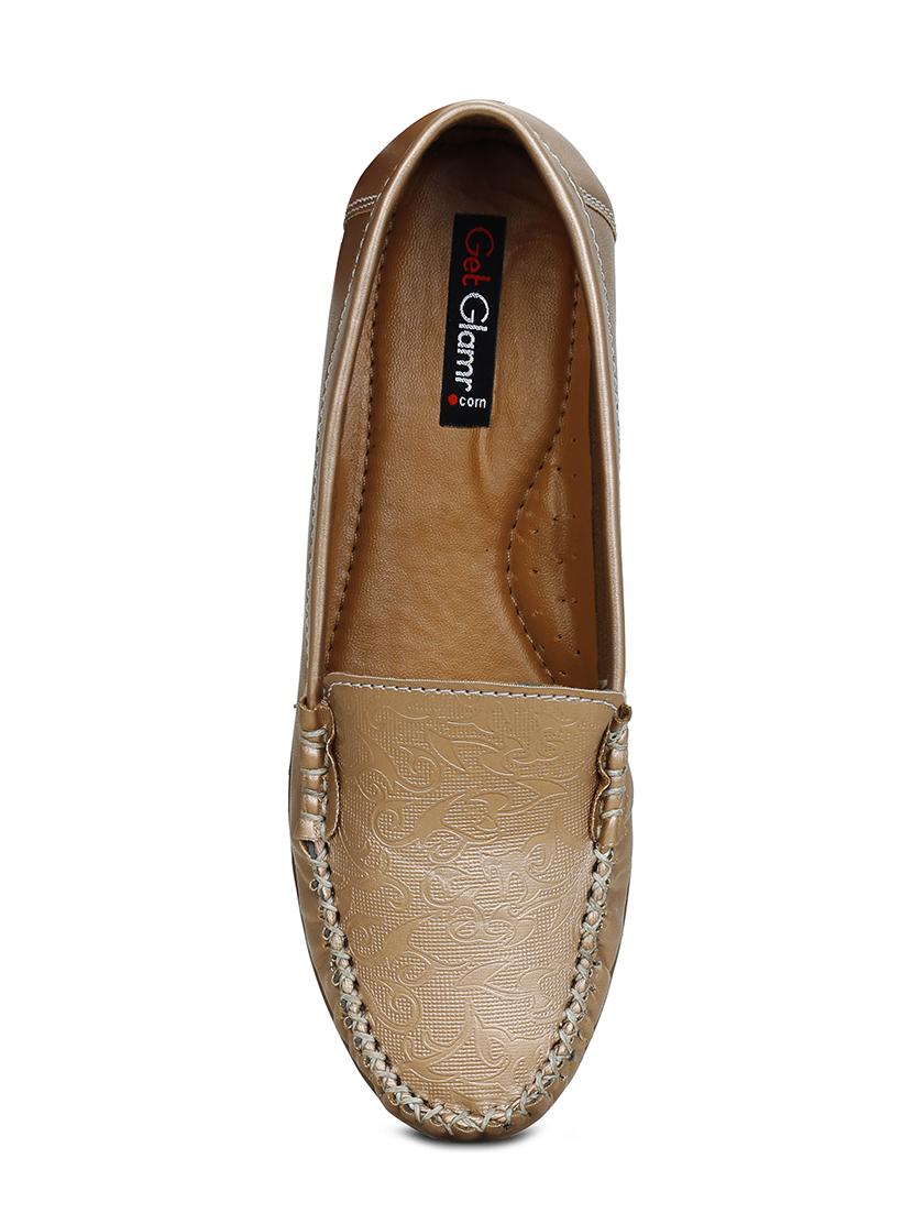 pink faux leather slip on loafers - 16096043 - Zoom Image - 4