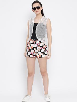 sleeveless crochet shrug - 16096055 - Standard Image - 4