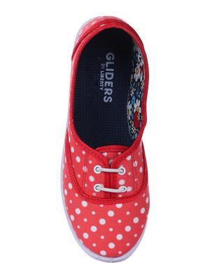 red lace-up casual shoes - 16096319 - Standard Image - 4