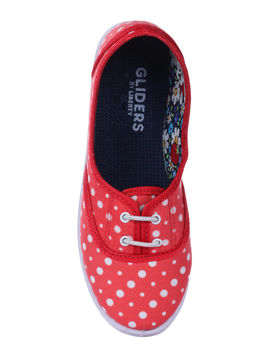 red lace-up casual shoes - 16096319 - Zoom Image - 4